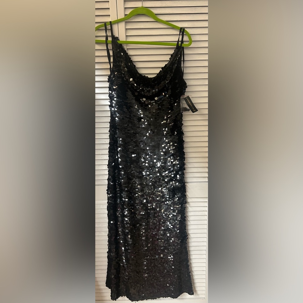 Chaudry KC Black Sequin Dress Size‎ Small